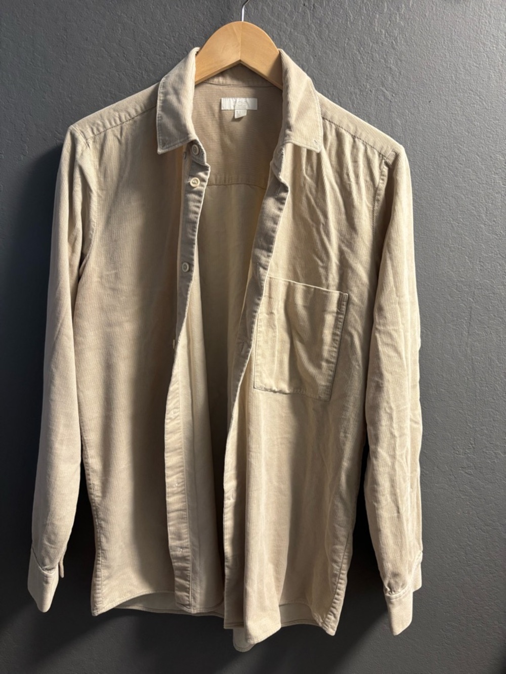 Cos corduroy relaxed, fit button down shirt men’s small